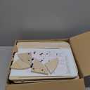 4-in-1 Toddler Kitchen Step Stool, Foldable Learning Standing Tower with Whiteboard, Wooden Kitchen Stool Helper for Kids, 1-3 Year Old Boy Girl Gifts