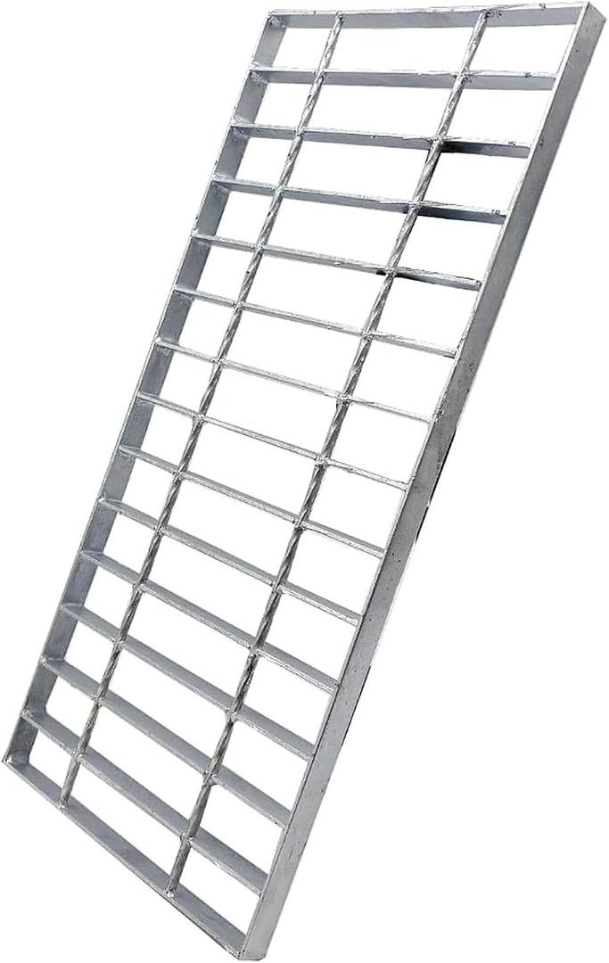 Galvanized Steel Drain Grate, Driveway Channel Cover 20x8 in