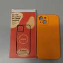 Vooii Compatible with iPhone 13 Case, Liquid Silicone Upgrade [Camera Protection] [Soft Anti-Scratch Microfiber Lining] Shockproof Phone Case for iPhone 13 6.1 inch - Bright Orange