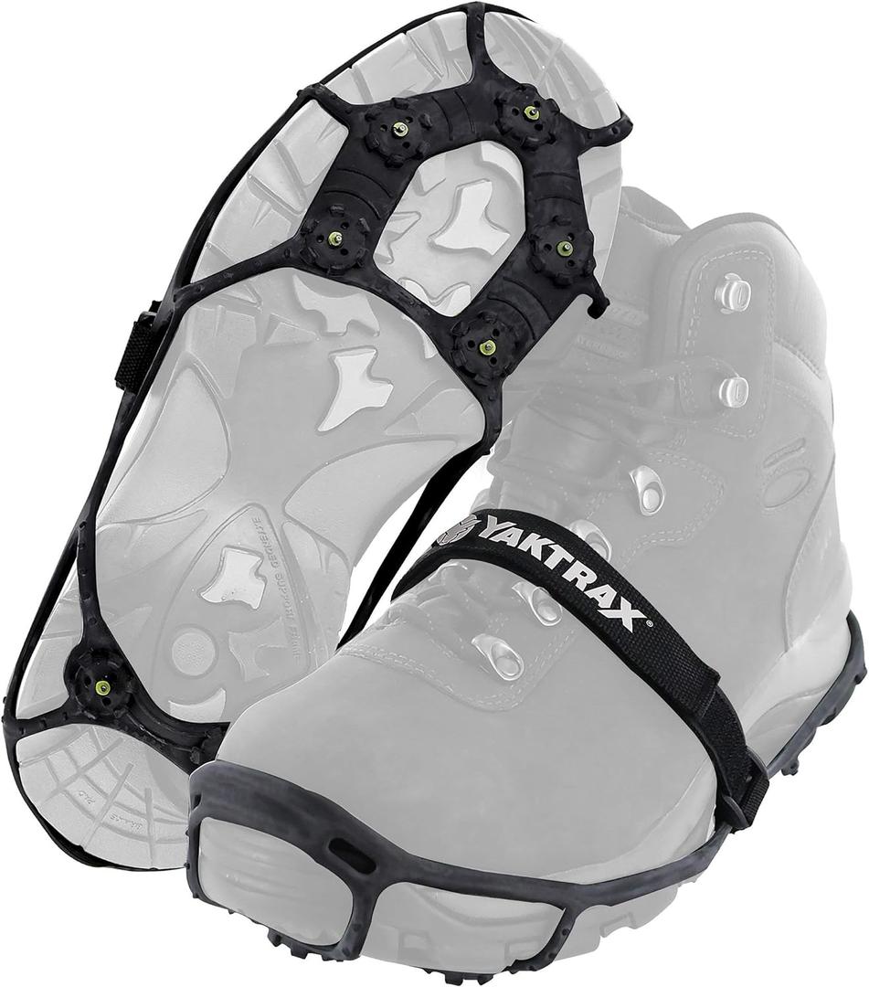 Yaktrax Spikes for Walking on Ice and Snow (1 Pair), Small/Medium (Shoe Size: W 5-9/M 3.5-7.5)
