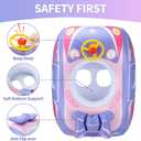 Swimbobo Toddler Pool Float with Seat Boat Inflatable Ride-on Car for Kids Outdoor Toys