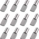 5mm Shelf Pegs Pins,60 Pieces Cabinet Furniture Spoon Shape Support Pegs for Shelves Nickel Plated