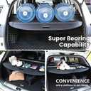 Trunk Cargo Cover for Nissan Rogue S SV SL Platinum 2014-2020 Retractable Rear Trunk Cargo Luggage Security Shade Cover Shield Interior Accessories Waterproof Custom Fit All Weather (Black)