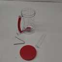 Batter separator Cupcakes Pancakes Cookie Cake Waffles Batter Dispenser cookie separator batter Cream Speratator Cup Measuring Baking Tools (red)
