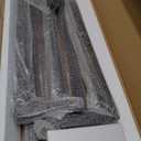 Kitstorack Narrow Console Table Behind Sofa Couch, Design with Adjustable Height (25"-33") & Power Outlets, Small Entryway Table - 5.9" D x39.4 L, Rustic Brown