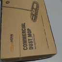 24" Heavy-Duty Commercial Dust Mop for Hardwood Floors & Large Areas - with 2 Microfiber Pads, Reinforced Telescoping Handle for Stable Cleaning in Homes, Garages & Commercial Spaces