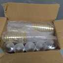 Reli. Champagne Flutes Plastic | 110 Pack | 4.5 oz - Gold Rim Clear | Premium Plastic Champagne Flutes | Party-Perfect for Celebrations