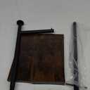 Toilet Paper Holder Stand with Shelf Toilet Paper Roll Holder with Reserve Free Standing TP Holder Rustic Toilet Paper Stand with Shelf for Bathroom Holds Wipe, Mobile Phone, Mega Rolls, Rustic Brown