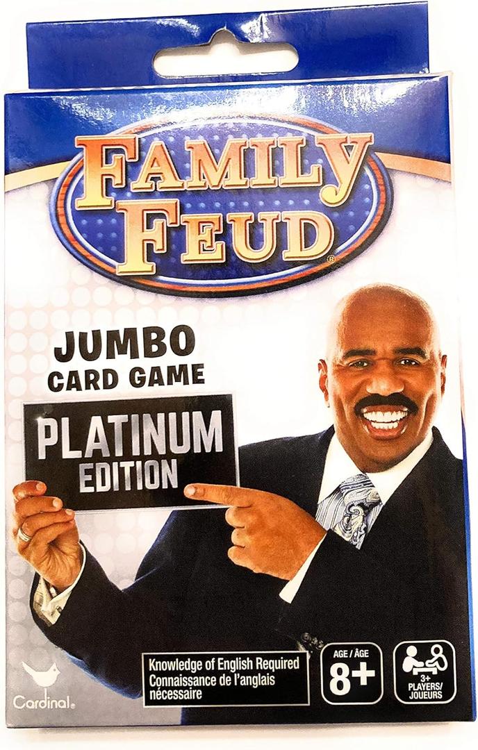 Family Feud Jumbo Card Game Platinum Edition