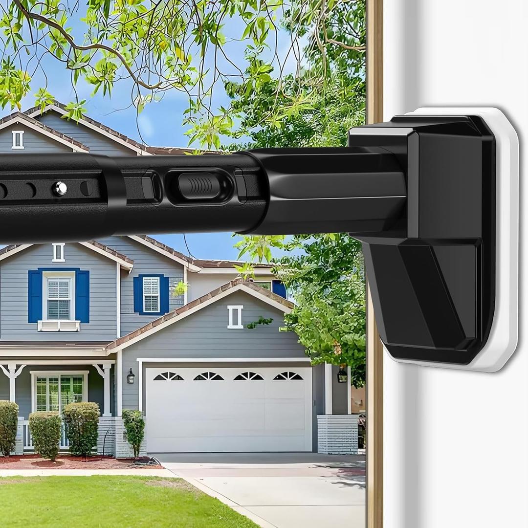 Extra Long Tension Curtain Rod, Black, 41-67 Inch (4-5.6ft), Tension Rod