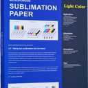 LIT Sublimation Paper 100sheets 11x17" 110gsm - Heat Press Transfer Paper For Any Epson Sawgrass Ricoh HP Inkjet Printers With Sublimation Ink For Unique Crafts Holiday Gifts Mugs Tumblers T-shirts