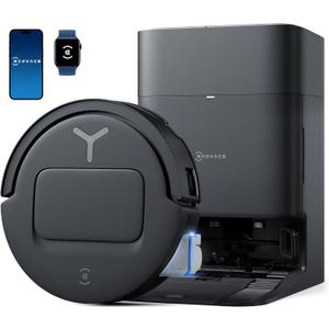 ECOVACS DEEBOT T80 Omni Robot Vacuum and Mop, Instant Self-Cleaning OZMO Roller Mop, TruEdge Deep Cleaning, AI Navigation, 18,000Pa Suction and ZeroTangle 3.0 for Pets and Carpets