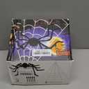 Halloween Decorations Set, 276'' Triangular Huge Spider Web + 59'' Giant Fake Spider and 20Pcs Mini Fake Spiders 40g Fine Cobweb Props for Indoor Outdoor Yard Scary Haunted House Halloween Party Dcor