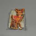 4pcs Vintage Christmas Decorations Table Wooden Centerpieces Christmas Theme Retro Sika Deer Table Decorations Tiered Tray Decor for Winter Holiday Dinner Party Decor