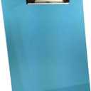 Trade Quest Plastic Clipboard Transparent Color Letter Size Low Profile Clip (Pack of 6) (Assorted)