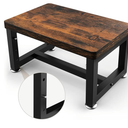 Step Stool, Height-Adjustable Wooden Step Ladder Metal Foot Stool Small Kitchen Stool Helper for Toddler Adults, Ladder Chair for Home Bedside Bathroom Sink Potty-Black