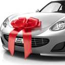 Zoe Deco - Pre-Assembled Big Car Bow - Red, 23 Inch - Giant Car Bow for Birthday, Christmas, Wedding Reception, Surprise Party - Large Gift Wrapping for Huge Present