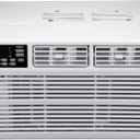 Whirlpool 18,000 BTU Window Air Conditioner with Dehumidifier, 230V, Window AC for Large Rooms up to 1000 Sq. Ft., Bedroom, Living Room, Apartment, with Remote, 3 Speeds, and 24H Timer, White