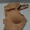 Bras for Women Supportive Wireless Push Up Bra Full Coverage No Underwire Seamless Plus Size for Older Women (Large, Coffee)