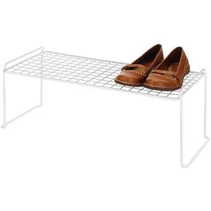 White Expandable & Stackable Shoe Rack Pack of 6