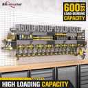 2 Pack Power Tool Organizer Wall Mount, 3-Layer,18 Drill Holders