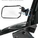JOYTUTUS Wrangler Mirrors Doors Off Compatible with Wrangler TJ JK & Unlimited, Wrangler JK Side Mirrors for Wrangler 1997-2018, Wider View No Vibrate & Wobble (Patented), Does Not Fit on Doors