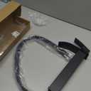 gotonovo Waterfall Tall Bathroom Faucet Single Handle Bathroom Faucets for Sink 1 Hole Stainless Steel Vessel Sink Faucet Modern Mixer Tap Wash Basin Faucet Without Pop Up Drain, Matte Black