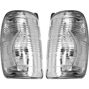EATAKWARD 2 PCS Wing Mirror Left Driver & Right Passenger Side Turn Signal Light Indicator Lamp Lens Cover Replacement for Ford Transit T150 250 350 2015-2021 MK8 2014 Onwards Replace# 1847387 1847389