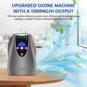 Ozone Machine, 1000mg/h Multipurpose Ozone Machine for Air, Water, Fruits, Vegetables Cleaner Device in Water - Dark Gray