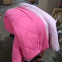 Queen Comforter, Reversible Bed in a Bag Queen Size, All Season Bedding Comforter, Hot Pink & Baby Pink