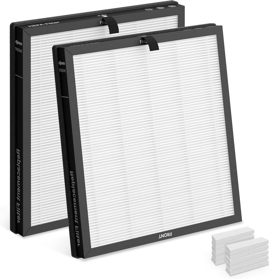 2-Pack AP2301 Replacement Filter Compatible with AIRTOK AP2301 and Honeyuan ZY3866G Purifiers, Also Compatible with SereneLife 1800 Sq. Ft, Purifier, with Aromatherapy Tablets