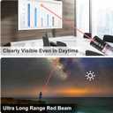 Red Light Flashlight, Long Distance USB Rechargeable Tactical Beam with Star Cap Adjustable Effect for Outdoor Journeys, Presentations, TV/LED/LCD Screens, and Stargazing