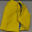 Dog Raincoat Reversible, Single Side Slicker Poncho Adjustable Waterproof Dog Rain Jacket with Leash Hole/Reflective Stripe Hooded Snowproof Windproof Clothes for Small to 3X-Large Dogs, 3XL (Yellow)