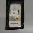 for iPhone 17 Clear Case with Pressed Real Flowers Design,Glitter Cute White Floral Pattern Slim Soft TPU Protective Women Girl's Phone Cover for iPhone 17