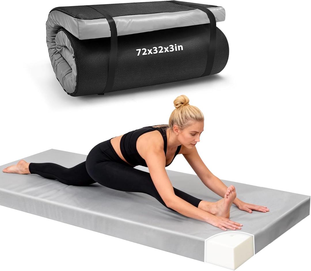 3 Inch Thick Yoga Mat 72 * 32 * 3 inch Extra Thick Exercise Mats Non-Slip Workout Mat for Pilates, Fitness, Gym, Stretching