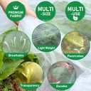 2Pack 10x30ft Garden Netting Mesh Barrier, Ultra Fine Mosquito Net for Patio,Garden Netting for Raised Beds,Fruit Tree Netting for Garden Protection Blueberry Bush Netting Cover