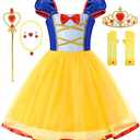 knemmy Princess Dresses for Girls Costumes Halloween Cosplay Outfit Birthday Party Dress 110