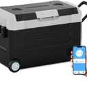 SubSun12V Cooler Car Fridge, 48QT -4~68 Fast Cooling Car Refrigerator, Portable Freezer with 12/24V DC and 110-220V AC, Electric Cooler for Camping, Road Trip and Boat