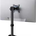 HUANUO Adjustable Monitor Stand, Freestanding Desk Stand for 13-32 Inch Screens with Full Motion Swivel - Heavy Duty Steel Base Holds 17.6lbs (VESA 75x75/100x100mm)