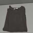 Women Long Sleeve Crew Neck/Scoop V Neck Rayon Slim Fit Stretchy Layer T Shirts Tops (Gray, S)