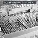 16517 Grill Grates Replacement Parts for Bull 4 Burner Grill Parts Bull Angus 47628 47629 Bull Outlaw 26038 26039 69008 69009 65073 87049 Lion Premium L75000 Stainless Steel Cooking Grates 4 Pieces