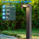SUNVIE 12-Pack Low Voltage Landscape Lights 5W 3000K LED Pathway Lights IP65 Waterproof Outdoor Landscape Path Lighting with Connectors Cast-Aluminum for Garden Walkway Yard, 12-24V AC/DC, Warm White