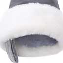 20-Inch Letter Embroidered Christmas Stocking Thick Grey Velvet with Super Soft Plush Cuff Personalized Festival Decoration for Xmas and New Year Party(Letter C)