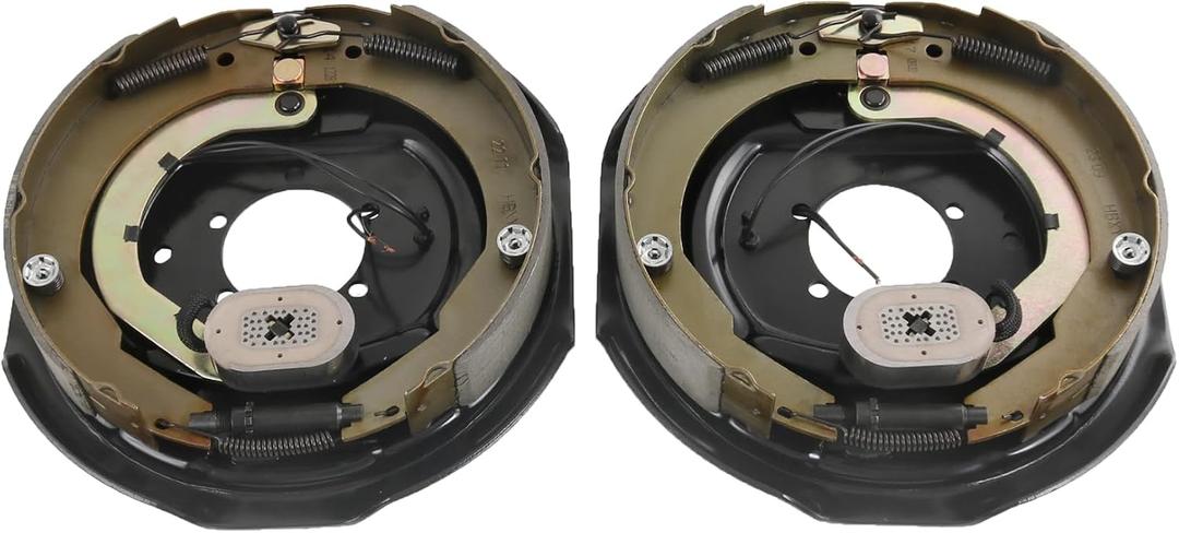JDMSPEED 12"x 2" Electric Trailer Brake Assembly Replacement for Most 5200 to 7000 LBS Trailer Axles Pair Left and Right Electric and Hydraulic Brake Replace 023-180-00 023-181-00 Brakes