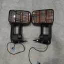 Heated Tow Mirrors Compatible with 2003-2007 Chevy Silverado GMC Sierra(2007 Classic) 1500 2500 3500, Tahoe Suburban Avalanche Yukon Escalade, Extended Trailer Towing Side Mirrors LED Turn Light