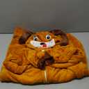 Animal Onesie Costumes for Kids Cosplay Halloween Boys Girls Warm Plush One Piece Brown Dog, Size: 140(9-10 Years)