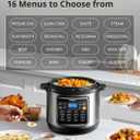 COMFEE 16-in-1 Electric Pressure Cooker with Non-Stick Pot for Yogurt, Rice, Slow Cooking, Steaming, and More, 8 Quarts
