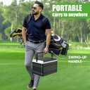 10L0L Golf Cart Cooler with Mounting Bracket Kit Caddy Fits Yamaha Club Car and EZGO, Portable 48H Cooling Golf Cart Ice Chest 102588101 103886801, 6.89"