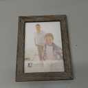 Malden International Designs Linear Rustic Wood Picture Frame, 5x7, Rough Gray