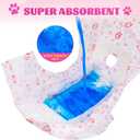 XPCARE 40 Count Disposable Female Dog Diapers, Super Absorbent, Leak Proof, Dog Diapers,Dog Period Diaper Female, for Incontinence, Estrus Female Dogs (Small)
